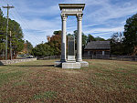 Monument at Bennett Place, also known as Bennett Farm, a North Carolina Historic Site in Durham County