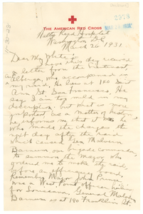 Letter from N. B. Marshall to Walter White