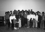 Miss Black California participants posing together, Los Angeles, 1989