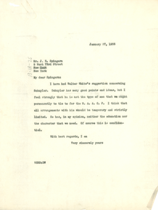 Letter from W. E. B. Du Bois to J. E. Spingarn