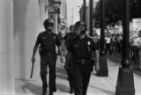 Police at a United Klans of America march in Mobile, Alabama.