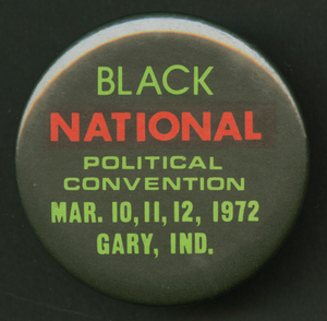 Pinback button for the Black National Political Convention