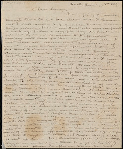 Letter from Deborah Weston, Boston, [Mass.], to Lucia Weston, January 8th [through 9th], 1839