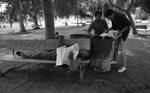 African American Teenagers in Park, Los Angeles, 1981