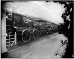 "DeWitt Clinton" train in the Historic Locomotive exhibit, Palace of Transportation