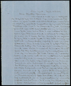 Letter from James Boyle, No. 21 College Place, New York, to William Lloyd Garrison, April 22nd, 1856