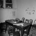 Debris and damage in a children's classroom at 16th Street Baptist Church in Birmingham, Alabama, after the building was bombed.