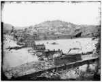 [Harper's Ferry, W. Va. View of town; railroad bridge in ruins]