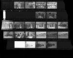 Set of negatives by Clinton Wright including Elk Lodge celebration, Buds Auto advertisement, Mrs. Heat, St. James anniversary, Highland Library, Summer and Operation Head Start, 1965