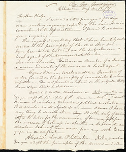 Letter from George Goodyear, Ashburnham, to Amos Augustus Phelps, Dec 18../37