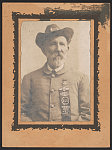 [Unidentified Civil War veteran of United Confederate Veterans Stonewall Camp No. 4, Portsmouth, Virginia, in uniform with ribbon and medal]