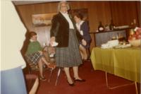 YWCA Board and Staff Christmas Party 1983, Mrs. Daley