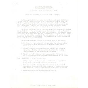 Press release, September 1, 1976.