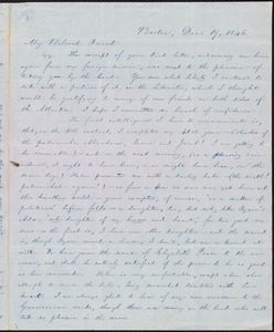 Letter from William Lloyd Garrison, Boston, [Mass.], to Samuel Joseph May, Dec. 19, 1846