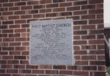 First Baptist Church Alamo: cornerstone