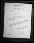 Photograph of letter from A.C. Frost, American Consul to Guatemala, telling of Clara Phillips' arrest, circa 1923