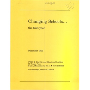 Changing schools...the first year.