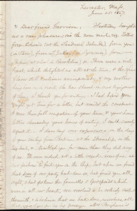 Letter from Samuel May, Jr., Leicester, Mass., to William Lloyd Garrison, June 25, 1867