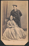 [Unidentified Union sailor in uniform and his wife]