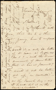 Letter from Maria Weston Chapman to Deborah Weston, Tuesday morn'g