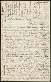 Letter to] My dear Mary [manuscript