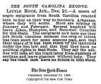 South Carolina Emigrants Arrive in Arkansas