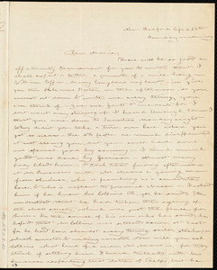 Letter from Deborah Weston, New Bedford, [Mass.], to Maria Weston Chapman, April 25th, [1839], Sunday morning