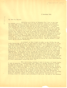 Letter from W. E. B. Du Bois to Carnegie Foundation