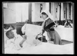 The Fourth Scottish General Hospital has one ward exclusively for American negro soldiers. The Chief Nurse of the hospital, Miss Thomason, takes a great interest in this ward. A package of American newspapers is delivered at the ward everyday, and is much appreciated by the patients