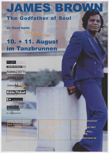 Thumbnail for Broadside for a James Brown concert in Cologne at the Blue Moon Jazz Festival