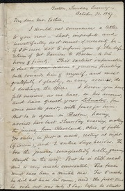 Letter to] My dear Mr. Estlin [manuscript