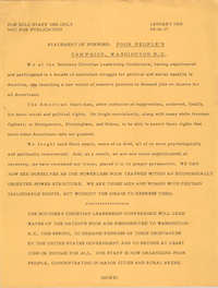 "Poor People's Campaign, Washington D.C."