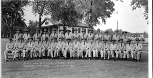 Staff and Officers...C.M.T.C., Fort Howard, Md., 1939 [panoramic cellulose acetate photonegative]