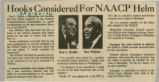 "Hooks Considered For NAACP Helm"