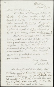 Letter to] Dear Mr. Garrison [manuscript