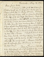 Letter to] Dear friend Webb [manuscript