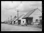 Row of Negro cabins near Destrehan, Louisiana