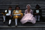 Group of people wearing traditional costumes during Bicentennial Celebration