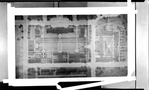 Plan of Science Quadrangle showing the new Chemistry Building--Howard University, Washington, D.C. [cellulose acetate photonegative]