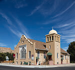 The Palisade United Methodist Church in Palisade, an agricultural town in Mesa County, Colorado