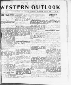 Thumbnail for Western Outlook (San Francisco and Oakland, Calif.), Vol. 32, No. 40, Ed. 1 Saturday, June 12, 1926