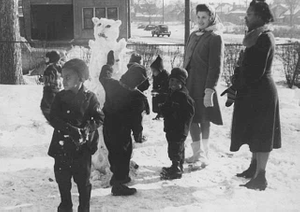 Winter play at Phyllis Wheatley House, Minneapolis.