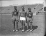 Delbert White, Ralph Metcalfe, Laurence Swisher, 1933