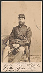 [Major Sydney Willard of Co. I, 35th Massachusetts Infantry Regiment in uniform with sword]