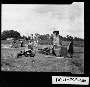 Photograph of the making of cane syrup, Dougherty County, Georgia, ca. 1930