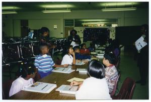 Students in Gates Elementary Auditorium-Cafeteria