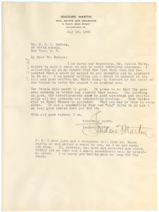 Letter from the N.A.A.C.P. Philadelphia Branch to W. E. B. Du Bois