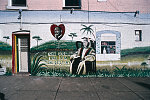 MLK Jr. mural, "One God, One Aim, One Destiny," Warwick Avenue by North Avenue, Baltimore, 2001