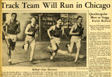 Newsclipping about Marquette's 4 x 100 relay team, 1932