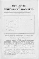 Bulletin of the University Hospital [Vol. 1, No. 3]